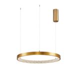 Triac Dimmable Antique Gold Brass   Aluminium & Acrylic  LED 35 Watt 230 Volt  2264Lm 3000K IP20  D: 60 H: 120 cm Adjustable Height