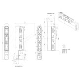 HRC-in-line-fuse ARROW LINE size 00, 3 p., f. 100mm, boxterm