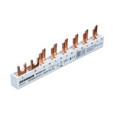 Busbar 2-pole, 1xRCCB 2-pole, 6 MCB 1+N/1 MW, 8MW