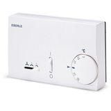 Climate controller 5-30C, AC 230V, 1 changeover contact, neutral zone, H/K 10A, fan S/M/L 6A, on/off