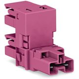 h-distribution connector 2-pole Cod. B pink