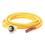 Allen-Bradley, 889N-L3AFA-6F, Mini/Mini Plus, Female, R-Ang, Neon, 3-Pin, PVC Cable, Yellow, Unshielded, Automotive Color Coded, No Connector, 6 feet (1.83 meters)