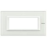 AXOLUTE - COVER PLATE 4P WHITE GLASS