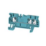 Feed-through terminal block, PUSH IN, 1.5 mm², 500 V, 17.5 A, Number o