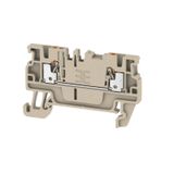 Feed-through terminal block, PUSH IN, 1.5 mm², 500 V, 17.5 A, Number o