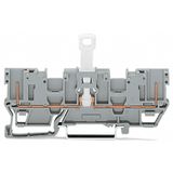 2-pin disconnect carrier terminal block with shield contact with 2 jum