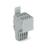 2-conductor female connector Push-in CAGE CLAMP® 1.5 mm² gray