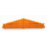 8-level end plate plain 7.62 mm thick orange