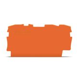 End and intermediate plate 0.7 mm thick orange