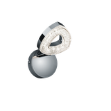 Tours LED spotlight 1-pc chrome