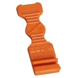 Strain relief plate orange