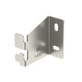 WBH CGR50 A2  Wall bracket, horizontal, H65mm, Stainless steel, material 1.4307, A2, 1.4301 without surface. modifications, additionally treated