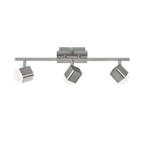 Roubaix LED spotlight 3-pc brushed steel