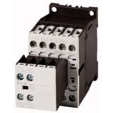 Contactor, 380 V 400 V 4 kW, 2 N/O, 1 NC, 24 V DC, DC operation, Screw terminals