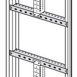 Crosspieces (2) XL³ 4000 - for partial chassis - L. 600 mm