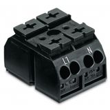 862-1552/999-950 4-conductor chassis-mount terminal strip; suitable for Ex e II applications; without ground contact