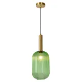 MALOTO Pendant O 20cm E27/40W Green/Messing