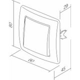 SWITCH 1WAY 10AX 250V~ CB IN 4315488