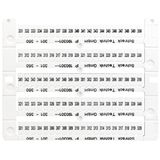 Marking tags for TB and ST - terminals, 301-350 (each 2x)