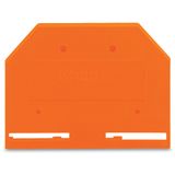 End and intermediate plate 2.5 mm thick orange