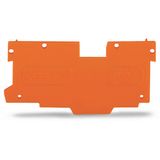 End and intermediate plate 1.1 mm thick orange