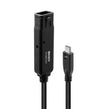 5m USB 3.2 10Gbps C/C Active Extension Pro Extend a USB C port up to 15m with data transfer rates of up to 10Gbps