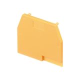 END PLATE M16/12 YELLOW