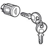 Key barrel type 405 - for XL³ metal or transparent door - supplied with 2 keys