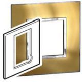 Plate Arteor - BS - square - fused connection units - gold brass