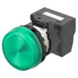 M22N Indicator, Plastic flat, Green, Green, 24 V, push-in terminal A2265008A