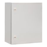 Wall-mounted enclosure 1 door IP65 H=600 W=500 D=300 mm