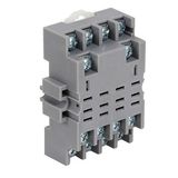 Allen-Bradley 700-HN139 Relay Socket, 14-Blade, Open Style Screw Terminals, Used with 4-pole 700-HF Relays