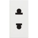 CLASSIA - euro/us socket 2P white