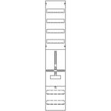 1ZF58 Meter panel, 1350 mm x 250 mm (HxW), Number of Rows: 2, Panel Width: 1