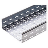 CABLE TRAY WITH TRANSVERSE RIBBING IN GALVANISED STEEL - BRN80 - WIDHT 155MM - FINISHING HDG