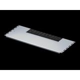 Gland plate module, one-piece, with brush strip, Vented, 800 mm