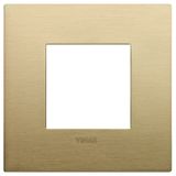 Classic plate 2M metal brushed brass