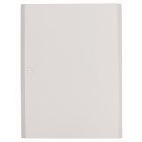 Surface mounted steel sheet door white, for 24MU per row, 2 rows