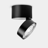 Spotlight Kiva Surface Ø95mm 12W LED warm-white 3000K CRI 90 22.7º PHASE CUT Black 1320lm