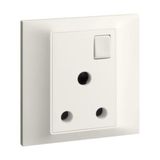 Belanko S 1 gang single pole BS switched socket outlet - 15A - Ivory