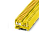 PT 2,5-TWIN/1P YE - Feed-through terminal block