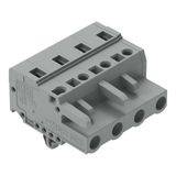 1-conductor female connector CAGE CLAMP® 2.5 mm² gray