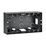 Two gang wall mounting housing, anthracite