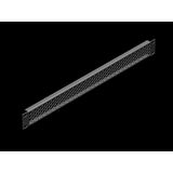 Vent trim panel 482.6 mm (19"), 1 U, RAL 9005