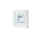 QMX3.P35H - Room operator unit KNX PL-Link with temperature sensor, Dot matrix backlit display, touchscreen, white