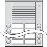 Surface-mounting external unit 20 mm with 10 bells in two rows