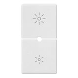 2 half buttons 1M dimmer white