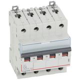 DX³6000 10kA high inlet and low outlet screw circuit breaker 4P 400V~ - 4A - curve C - for traditional HX³ comb