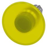 Illuminated mushroom pushbutton, 22 mm, round, metal, shiny,  3SU1051-1CD30-0AA0-Z X90