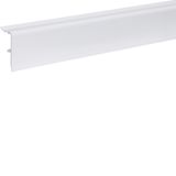 Skirting lid w.2 lips, 20x50,pure white